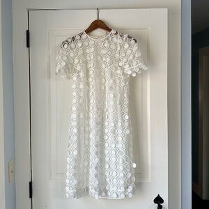 Michal Kors Dot Appliqué Mesh Dress, Size 2